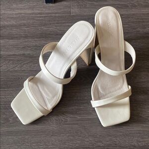 Billini Cream Heels Modern Minimalist Design